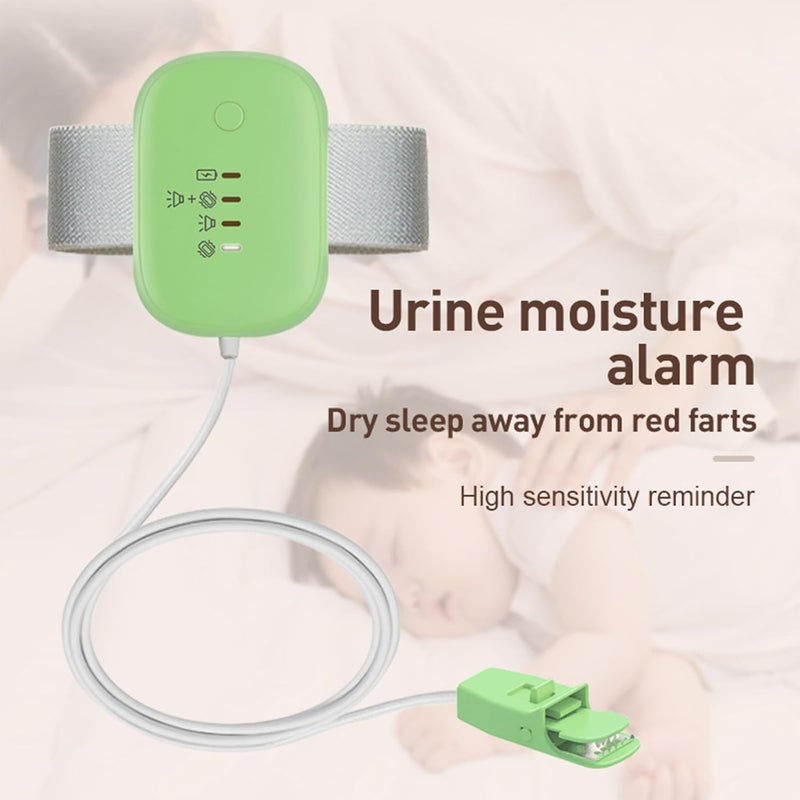 Yoicee Bedwetting Alarm for Boys Girls, Night Time Potty Training Alarm Whit 3 Working Modes, Highly Sensitive Moisture Sensor, USB Rechargeable – Stop Bedwetting Fast, Green - Image 4